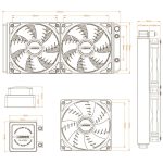 فن سی پی یو ابی گرین ( GREEN GLACIER 240A AiO Liquid Cooler )