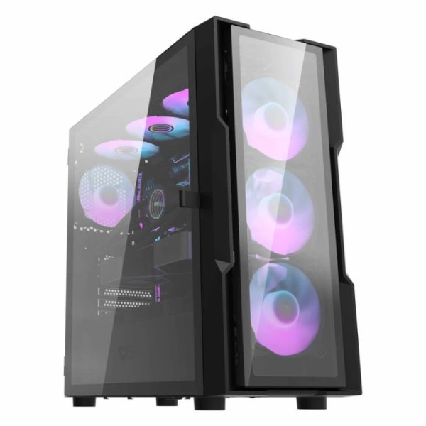 قیمت کیس کامپیوتر گیمینگ دارک فلش مدل DK431 Glass BK