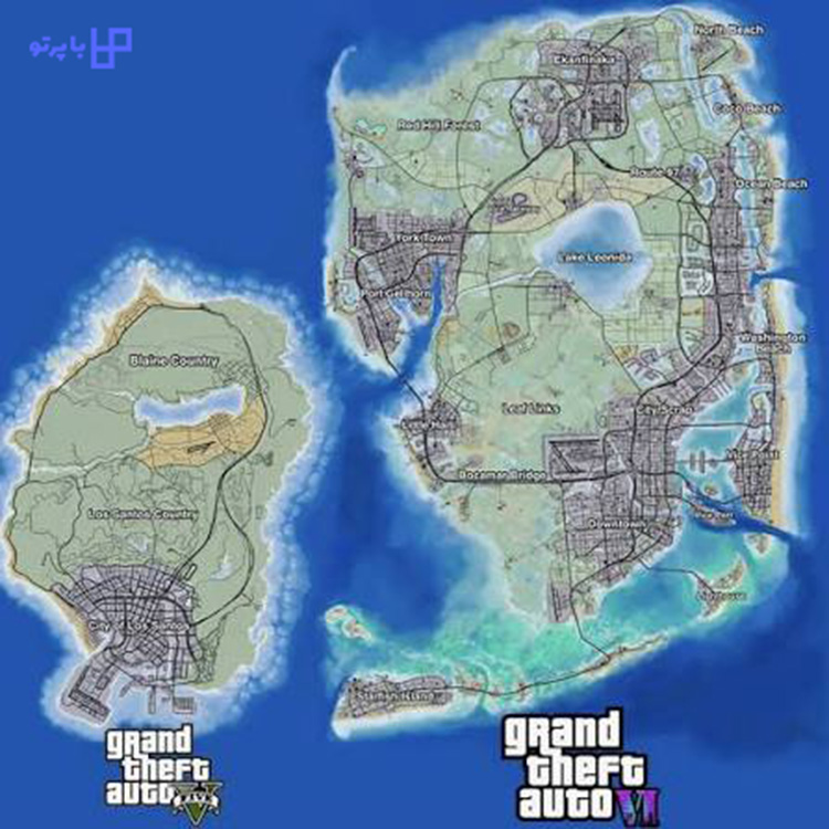 مقایسه نقشه و گیم پلی GTA 5 و GTA 6